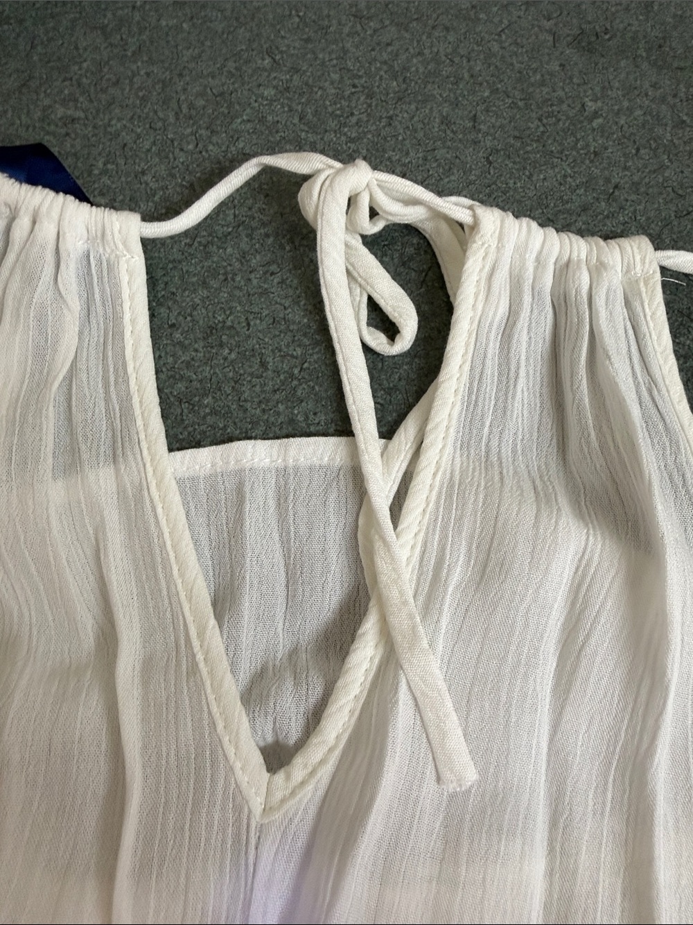 Blue Rain Cream Lace Bodice Summer Tank - Picture 5 of 6